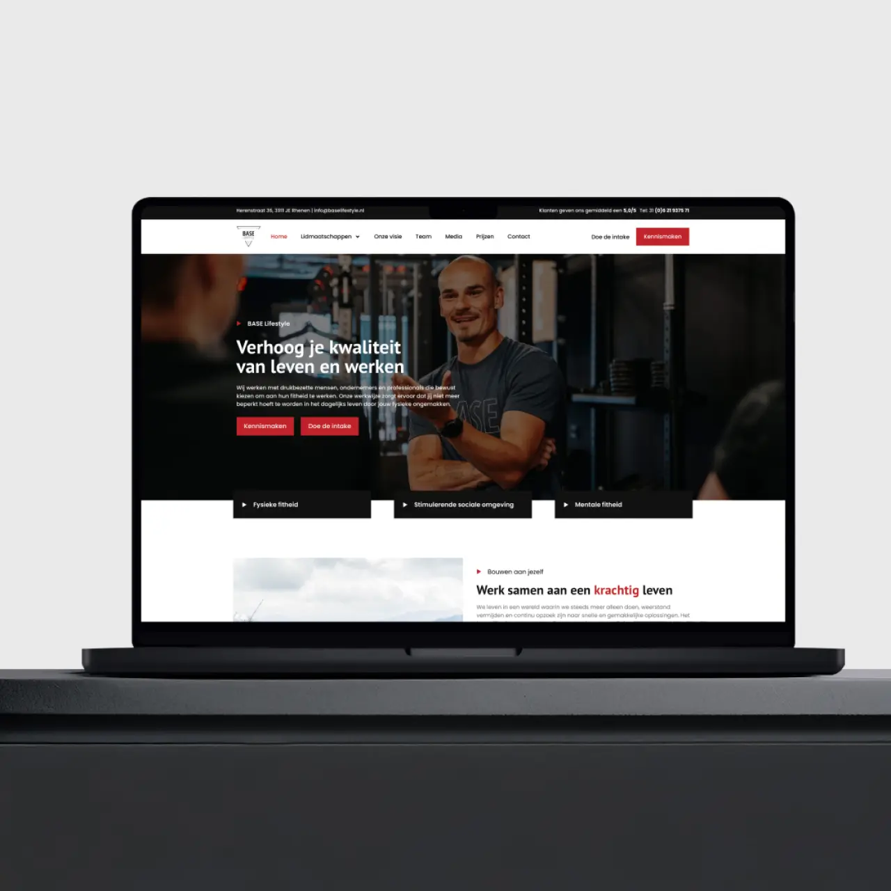 Vernieuwde website binnen bestaande huisstijl